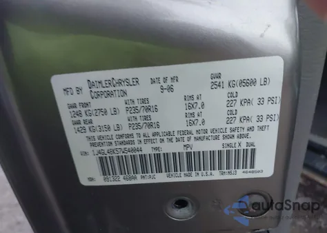 2007 Jeep Liberty Sport from USA, damaged, VIN 1J4GL48K57W540044